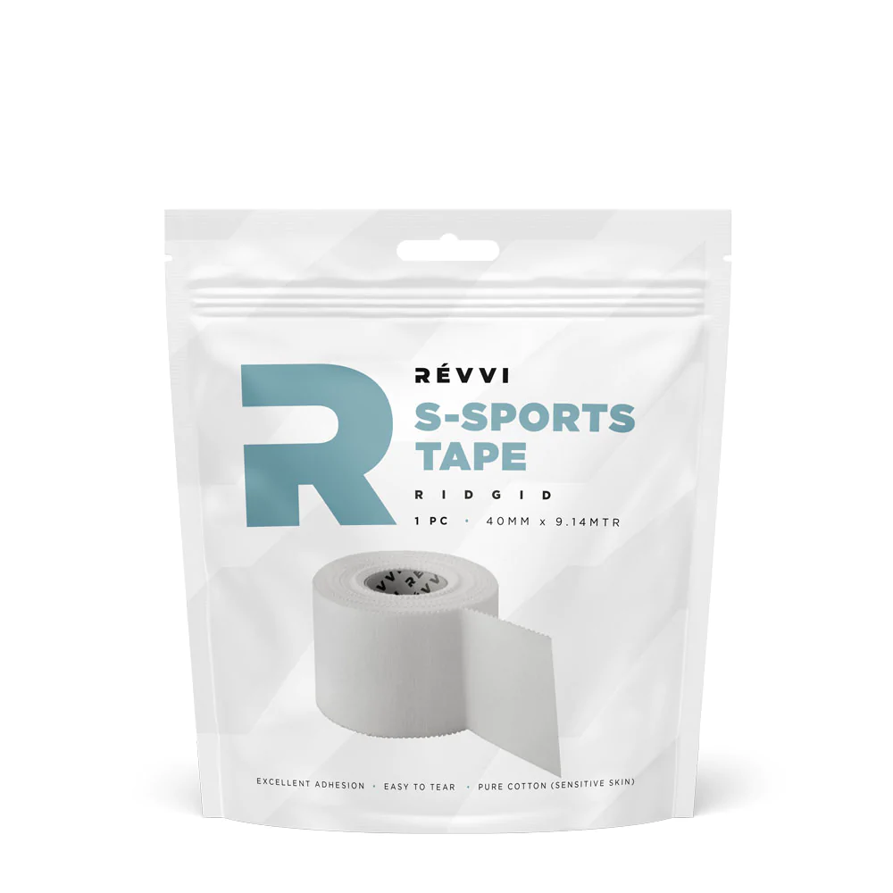 Tejp Sztywny 4cmx9.14m Biały Revvi S-Sports Solo Pak